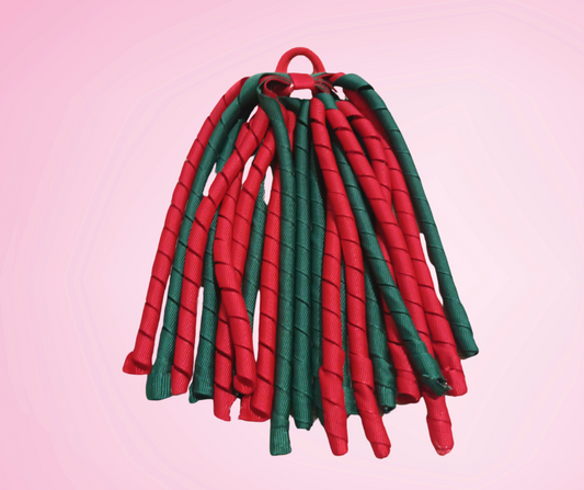 Long Ponytail Korker on Hairtie for school - custom made, choose colours needed