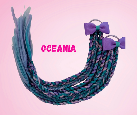 Mermaid pigtail braid set - Oceania