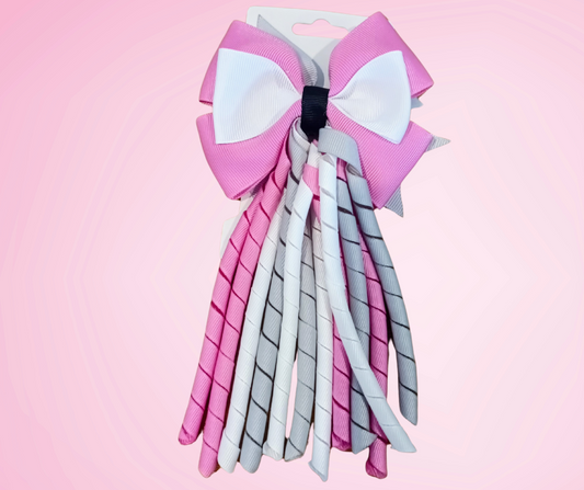 Bow Korker Hairtie or Clip for school - custom made, choose colours needed